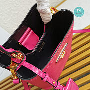 Prada Mini Panier Saffiano Shoulder Bag In Hot Pink Size 18x17x10.5cm - 2