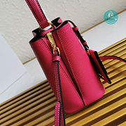 Prada Mini Panier Saffiano Shoulder Bag In Hot Pink Size 18x17x10.5cm - 3