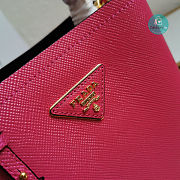 Prada Mini Panier Saffiano Shoulder Bag In Hot Pink Size 18x17x10.5cm - 5