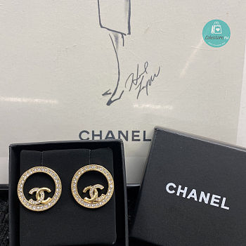 Chanel CC Round Earring 