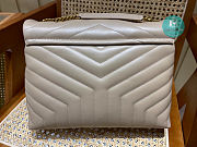 Saint Laurent Calfskin Leather In Beige 3xx22x10cm - 6
