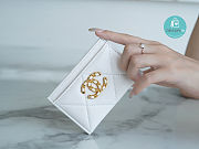 Colestore Chanel 19 Card Holder In White 7.5×11.2×0.5cm - 4