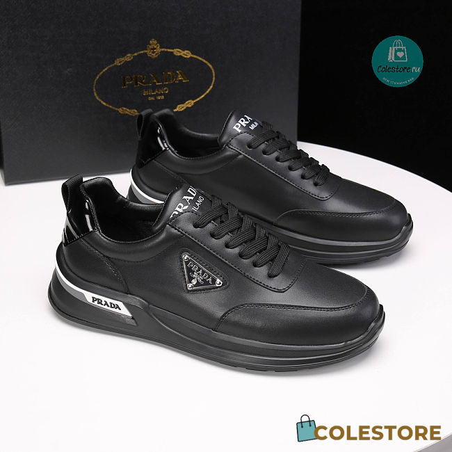 Prada Classic Casual Sneakers In Black  - 1