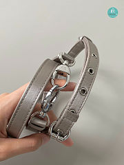 Lady Dior Bag Crystal Embellished Cannage In Grey 14x17x8 cm - 3