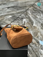 Ysl Le Maillon Hook Bucket Bag Brown 19×27×12cm  - 5