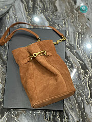 Ysl Le Maillon Hook Bucket Bag Brown 19×27×12cm  - 3