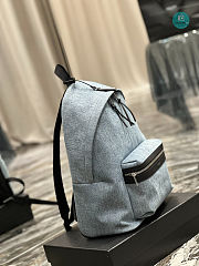 YSL Backpack Denim With leather 30x38x17cm  - 6