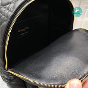 Dior Backpack Mini Bag Canage Lambskin In Black 16 x 21 x 8.5 cm - 3