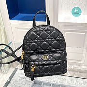 Dior Backpack Mini Bag Canage Lambskin In Black 16 x 21 x 8.5 cm - 4