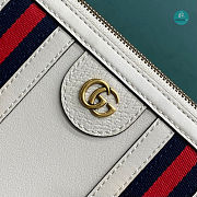Gucci Medium Canvas Top Handle Bag In White 27x18x14 cm - 2
