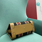 Gucci Medium Canvas Top Handle Bag In Black 27x18x14 cm - 4