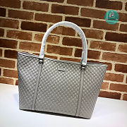 Gucci Micro Guccissima Leather Tote Bag In Grey 41x34x26 cm - 1