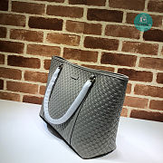 Gucci Micro Guccissima Leather Tote Bag In Grey 41x34x26 cm - 5