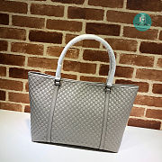 Gucci Micro Guccissima Leather Tote Bag In Grey 41x34x26 cm - 3