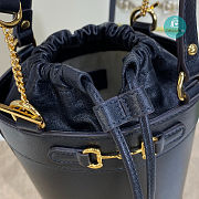 Gucci Horsebit 1955 Small Bucket Bag In Black 14x19x14cm - 4