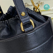 Gucci Horsebit 1955 Small Bucket Bag In Black 14x19x14cm - 3