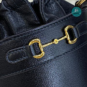 Gucci Horsebit 1955 Small Bucket Bag In Black 14x19x14cm - 2