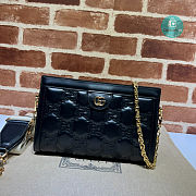 Gucci GG Matelassé Leather Small Bag In Black 26x17.5x8cm - 1