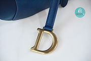 Dior Saddle Blue Gradient Color Bag 25.5x20x6.5cm - 5