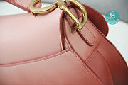 Dior Saddle Pink Gradient Color Bag 25.5x20x6.5cm - 6