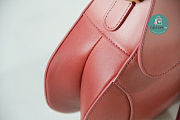 Dior Saddle Pink Gradient Color Bag 25.5x20x6.5cm - 5