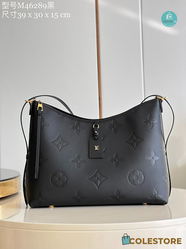 Louis Vuitton CarryAll MM Monogram Empreinte Leather in Black 39 x 30 x 15 cm - 1