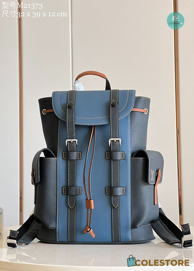 Louis Vuitton Christopher PM Backpack In Blue 32 x 39 x 12 cm - 1