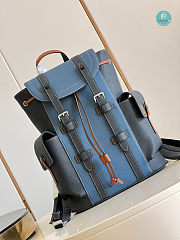 Louis Vuitton Christopher PM Backpack In Blue 32 x 39 x 12 cm - 5