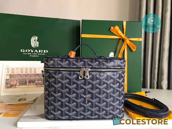 GOYARD Goyardine Muse Vanity Case Black 20x14x16 cm - 1