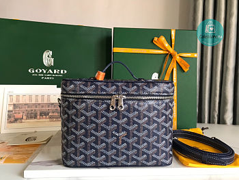 GOYARD Goyardine Muse Vanity Case Black 20x14x16 cm