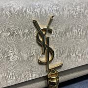 YSL Kate Bag With Leather Tassel In Beige Size 24cm - 4
