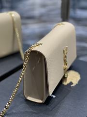 YSL Kate Bag With Leather Tassel In Beige Size 24cm - 6