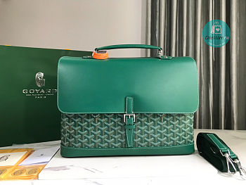 Goyard Citadin PM Messenger Bag Green 33 x 9 x 38 cm