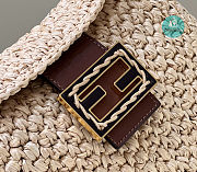 Fendi Raffia Bag Croissant In Beige Bag 29×1×23cm - 3