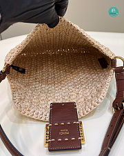 Fendi Raffia Bag Croissant In Beige Bag 29×1×23cm - 2