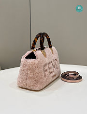 Fendi By The Way Boston Mini Light Pink Sheepskin 17x8x12cm - 2