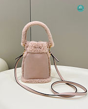 Fendi Mon Tresor Pink Nubuck Minibag 15x13x20cm - 5