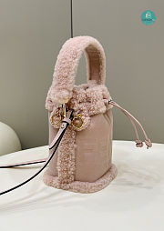 Fendi Mon Tresor Pink Nubuck Minibag 15x13x20cm - 4