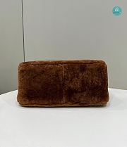 Fendi O'lock Zip Brown Sheepskin Bag 36x16x26cm - 4