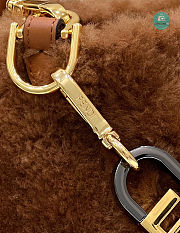Fendi O'lock Zip Brown Sheepskin Bag 36x16x26cm - 3