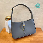 YSL Le 5 A 7 Hobo Bag In Gray 23x16x6cm - 3