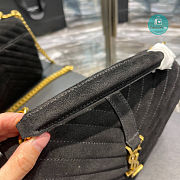YSL  Monogram College Bag in Black 24x17x6cm - 5