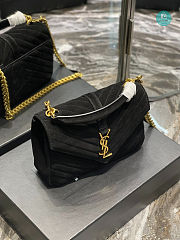 YSL  Monogram College Bag in Black 24x17x6cm - 4