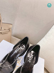 Dior Black Satin Star Slingback Heels 8.5cm - 3
