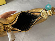 Fendi Fendigraphy Medium Gold Laminated Leather Bag 16.5x14x5cm - 3