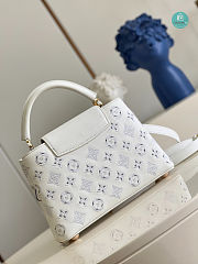 Louis Vuitton Capucines BB Monogram Flower In White 27 x 18 x 9cm - 4