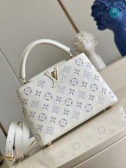 Louis Vuitton Capucines BB Monogram Flower In White 27 x 18 x 9cm - 2