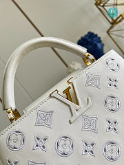 Louis Vuitton Capucines BB Monogram Flower In White 27 x 18 x 9cm - 3