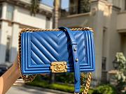 Chanel Le Boy in Blue 25cm - 3