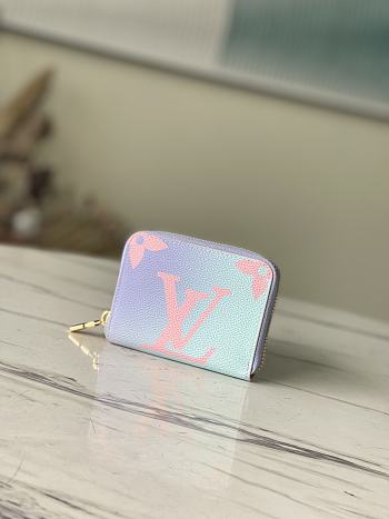 Louis Vuitton Sunrise Pastel monogram Zippy Coin Purse 11 x 8.5 x 2 cm